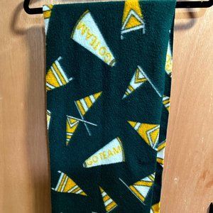 Green and Gold Fleece Football Packers Scarf